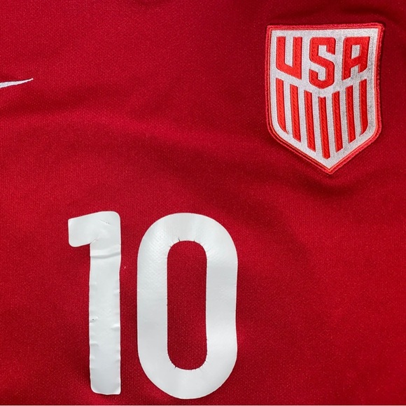 Nike Christian Pulisic Team USA USMNT #10 Jersey 2017 Red Third Large Authentic - Picture 3 of 4